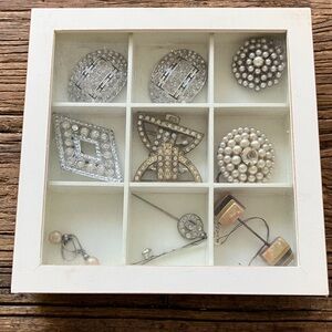 Two's Company White Display Frame